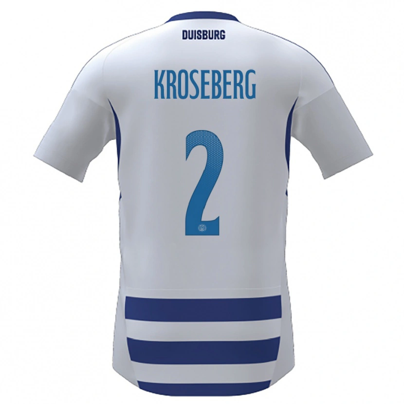 DanxenレディースJana Kroseberg#2白 青ホームシャツ2025/26ジャージーユニフォーム