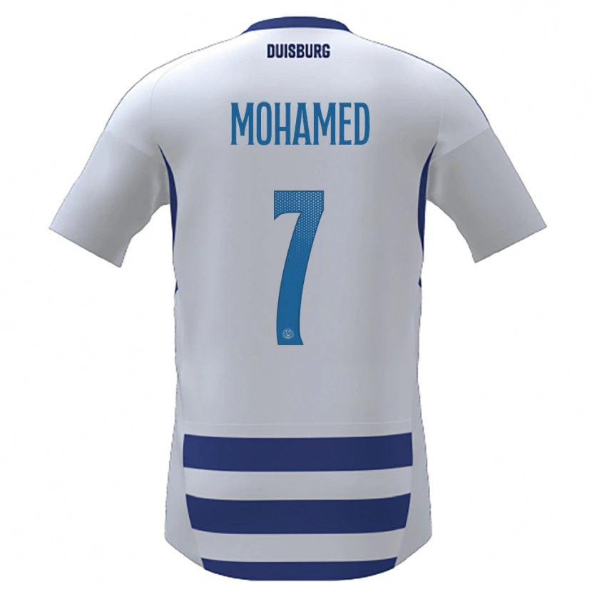 DanxenレディースDiyar Mohamed#7白 青ホームシャツ2025/26ジャージーユニフォーム