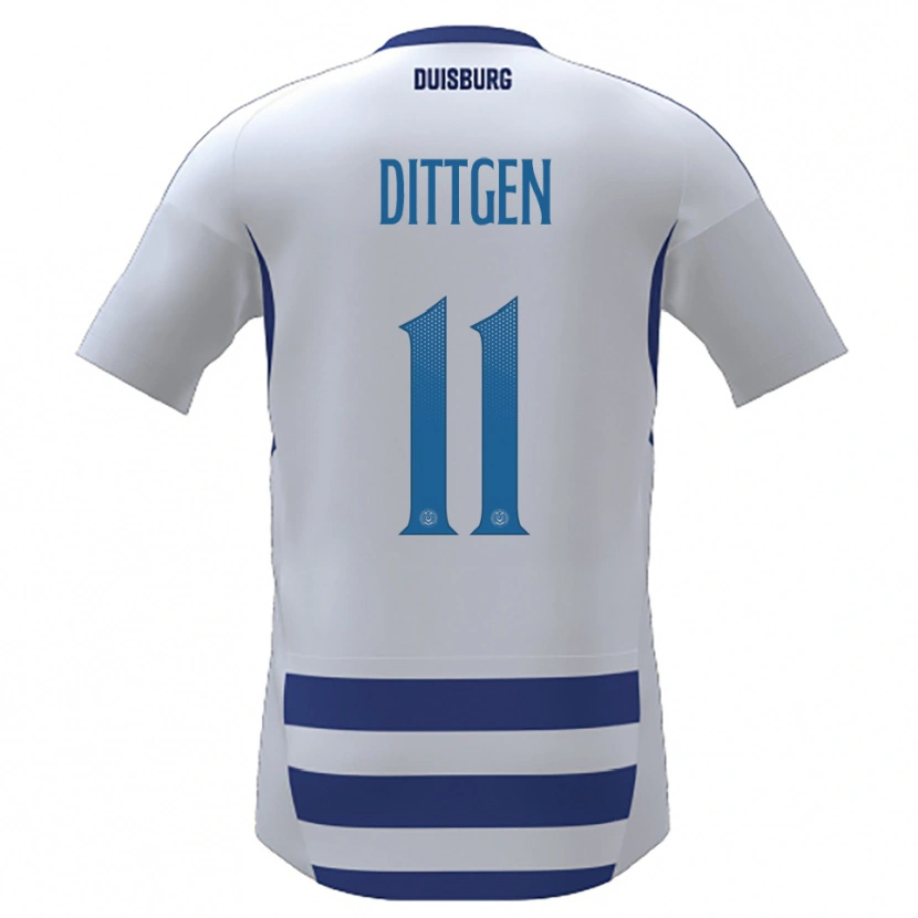 DanxenレディースMaximilian Dittgen#11白 青ホームシャツ2025/26ジャージーユニフォーム