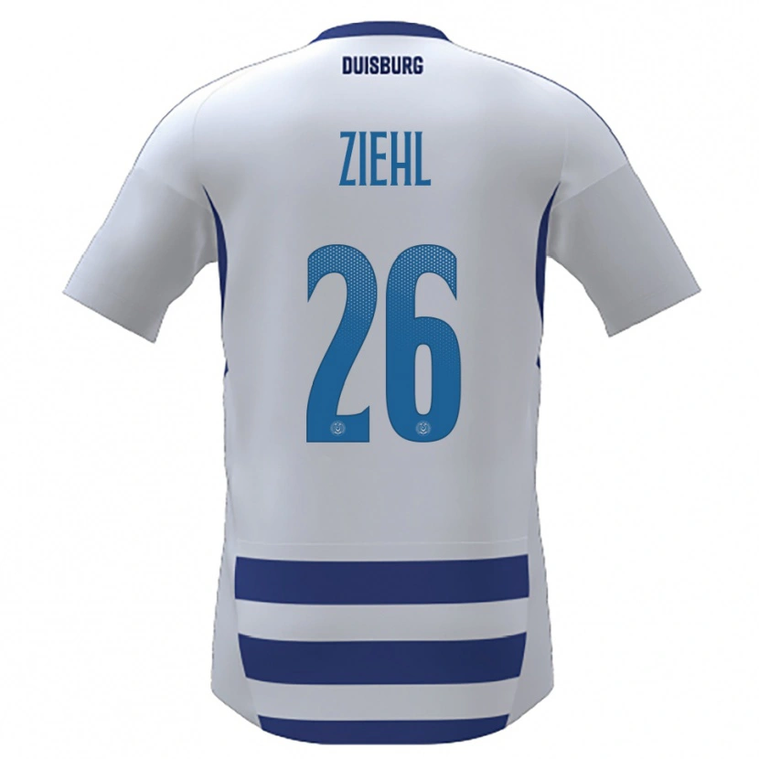 DanxenレディースNelly Ziehl#26白 青ホームシャツ2025/26ジャージーユニフォーム