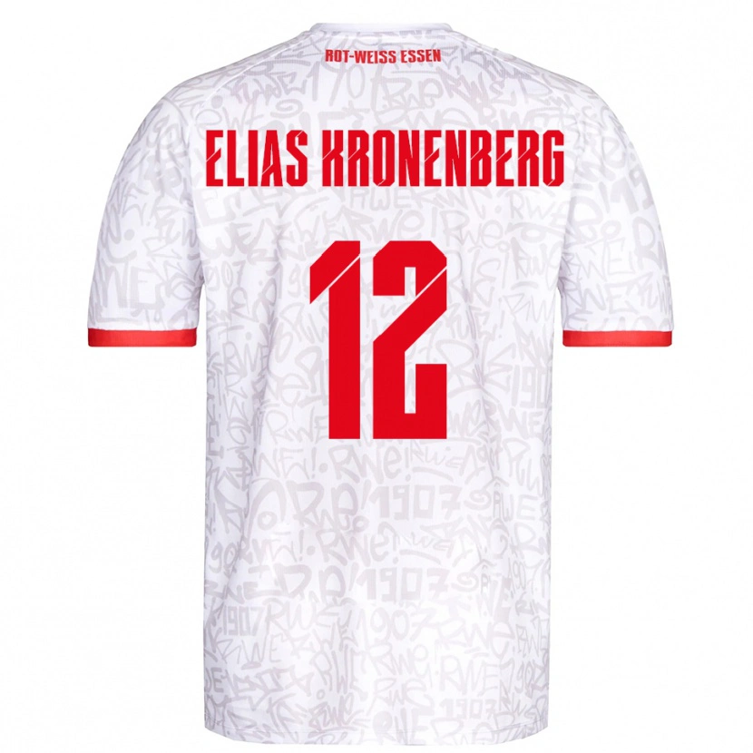 DanxenレディースSebastian Elias Kronenberg#12白 赤ホームシャツ2025/26ジャージーユニフォーム