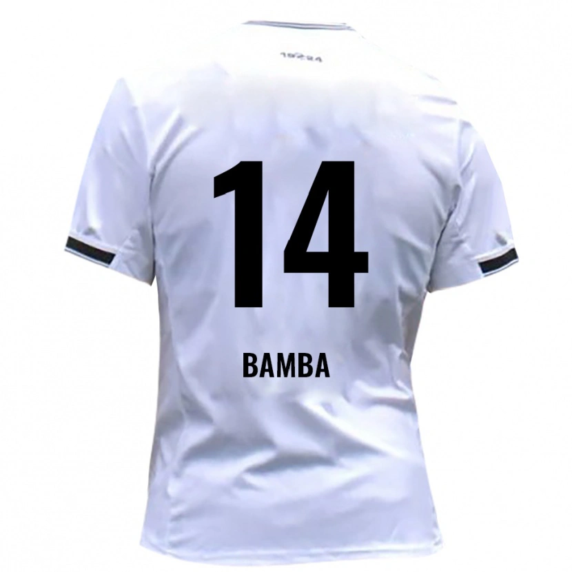 DanxenレディースEmmanuel Bamba#14白 赤ホームシャツ2025/26ジャージーユニフォーム