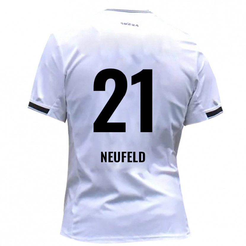 DanxenレディースSimon Neufeld#21白 赤ホームシャツ2025/26ジャージーユニフォーム