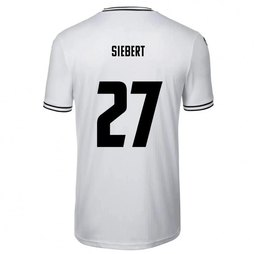 DanxenレディースMarcel Siebert#27白 黒ホームシャツ2025/26ジャージーユニフォーム
