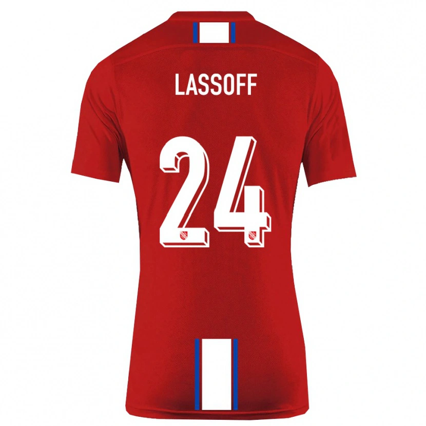 DanxenレディースMatteo Lassoff#24赤 白ホームシャツ2025/26ジャージーユニフォーム