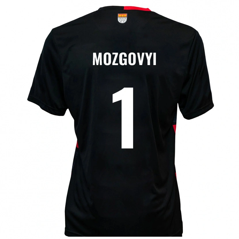 DanxenレディースArseniy Mozgovyi#1黒 赤ホームシャツ2025/26ジャージーユニフォーム