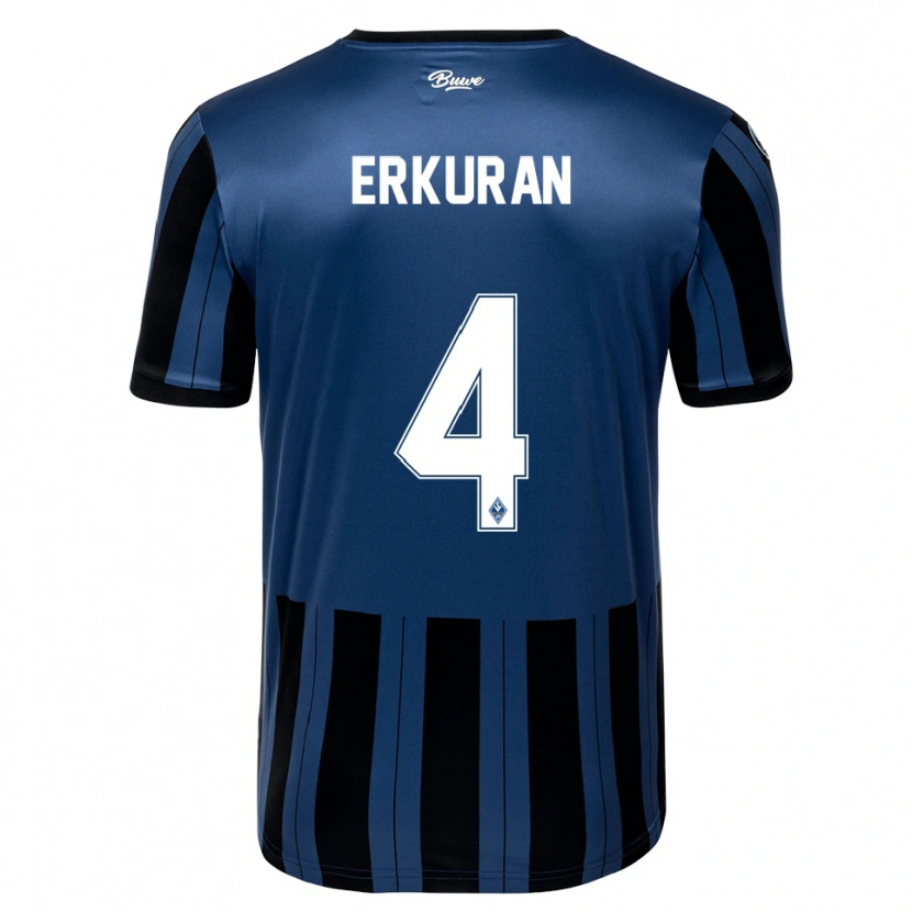 DanxenレディースEmirhan Erkuran#4青 灰色 黒ホームシャツ2025/26ジャージーユニフォーム