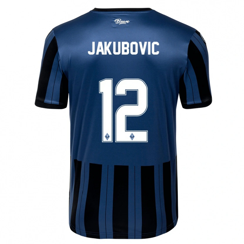 DanxenレディースHarun Jakubovic#12青 灰色 黒ホームシャツ2025/26ジャージーユニフォーム