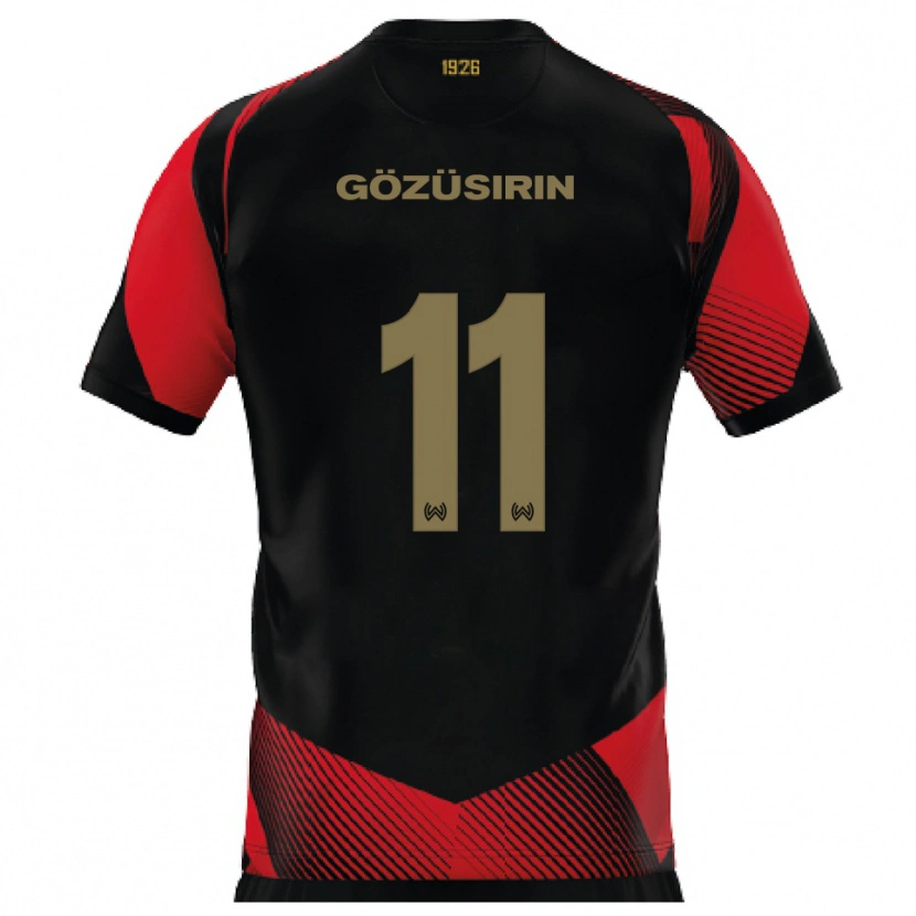DanxenレディースTarik Gözüsirin#11黒 赤ホームシャツ2025/26ジャージーユニフォーム