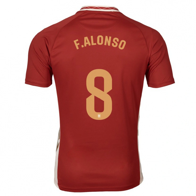 DanxenレディースFélix Alonso#8バーガンディ 金アウェイシャツ2025/26ジャージーユニフォーム