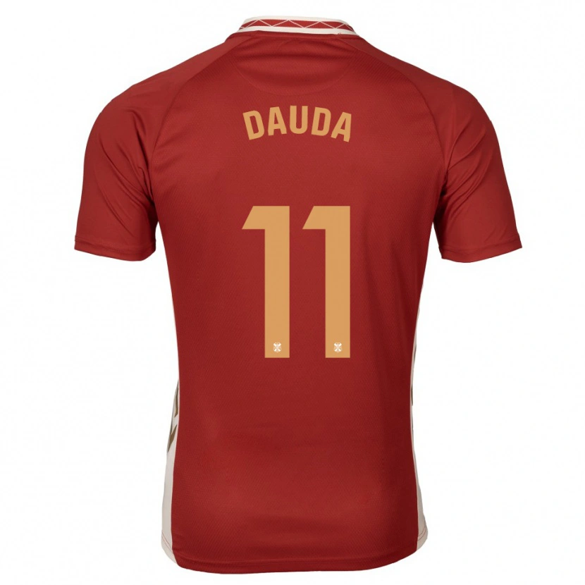 DanxenレディースMo Dauda#11バーガンディ 金アウェイシャツ2025/26ジャージーユニフォーム