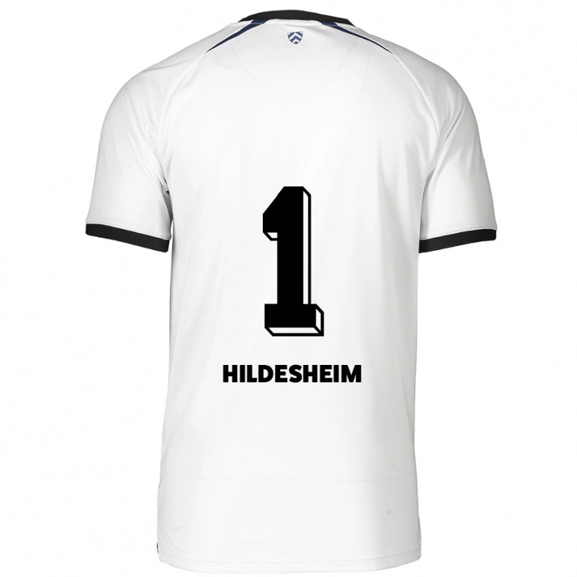 DanxenレディースPhilip Hildesheim#1白 黒アウェイシャツ2025/26ジャージーユニフォーム