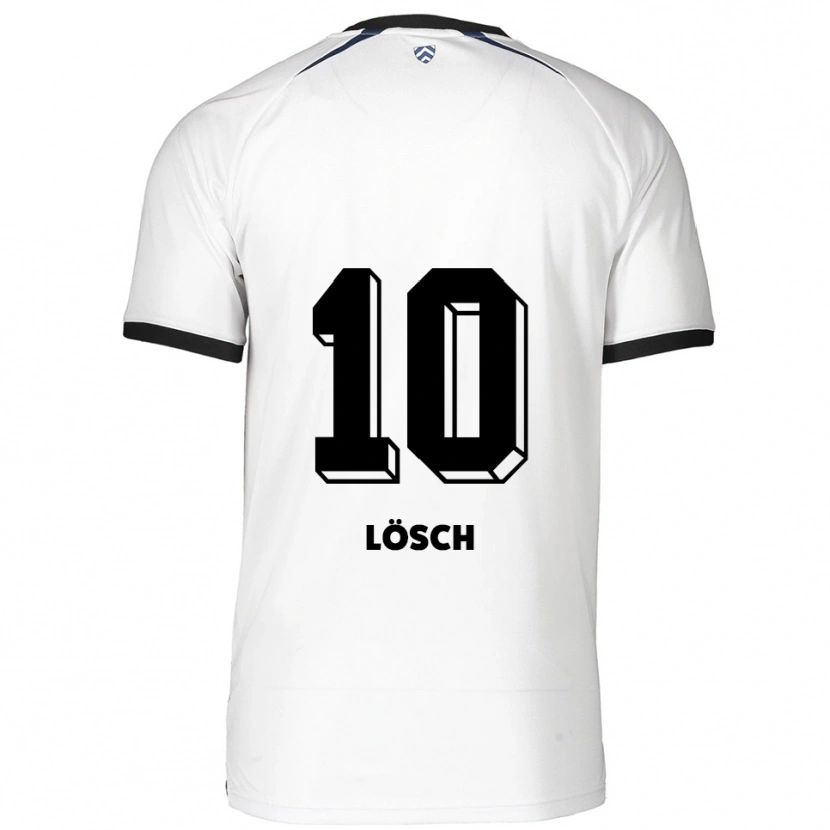 DanxenレディースLisa Lösch#10白 黒アウェイシャツ2025/26ジャージーユニフォーム