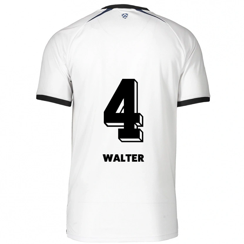 DanxenレディースFabrice Walter#4白 黒アウェイシャツ2025/26ジャージーユニフォーム