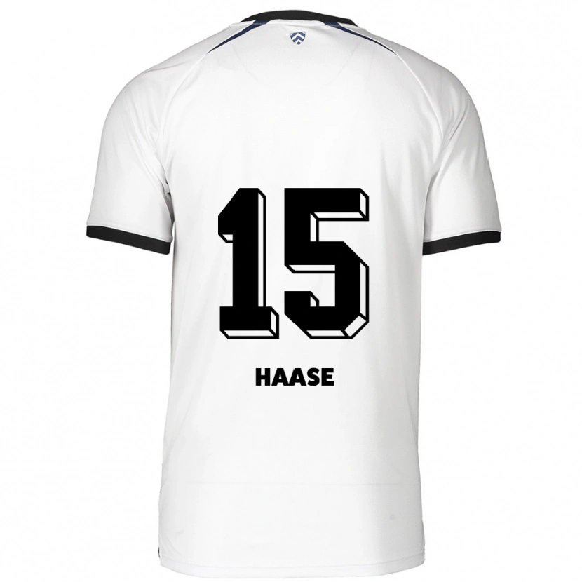 DanxenレディースLeo Haase#15白 黒アウェイシャツ2025/26ジャージーユニフォーム