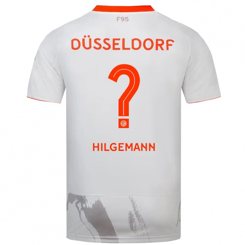 DanxenレディースJule Hilgemann#0白 オレンジアウェイシャツ2025/26ジャージーユニフォーム