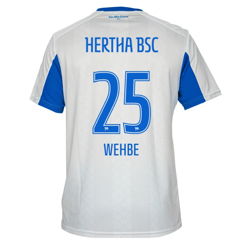 DanxenレディースMohammed Wehbe#25白 青アウェイシャツ2025/26ジャージーユニフォーム