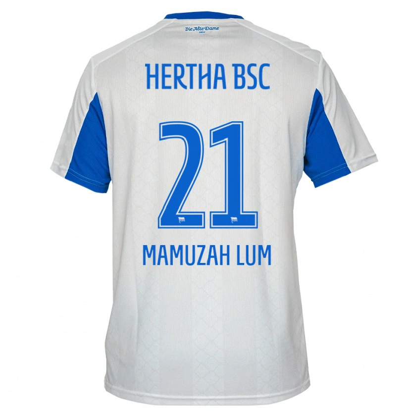 DanxenレディースBoris Mamuzah Lum#21白 青アウェイシャツ2025/26ジャージーユニフォーム