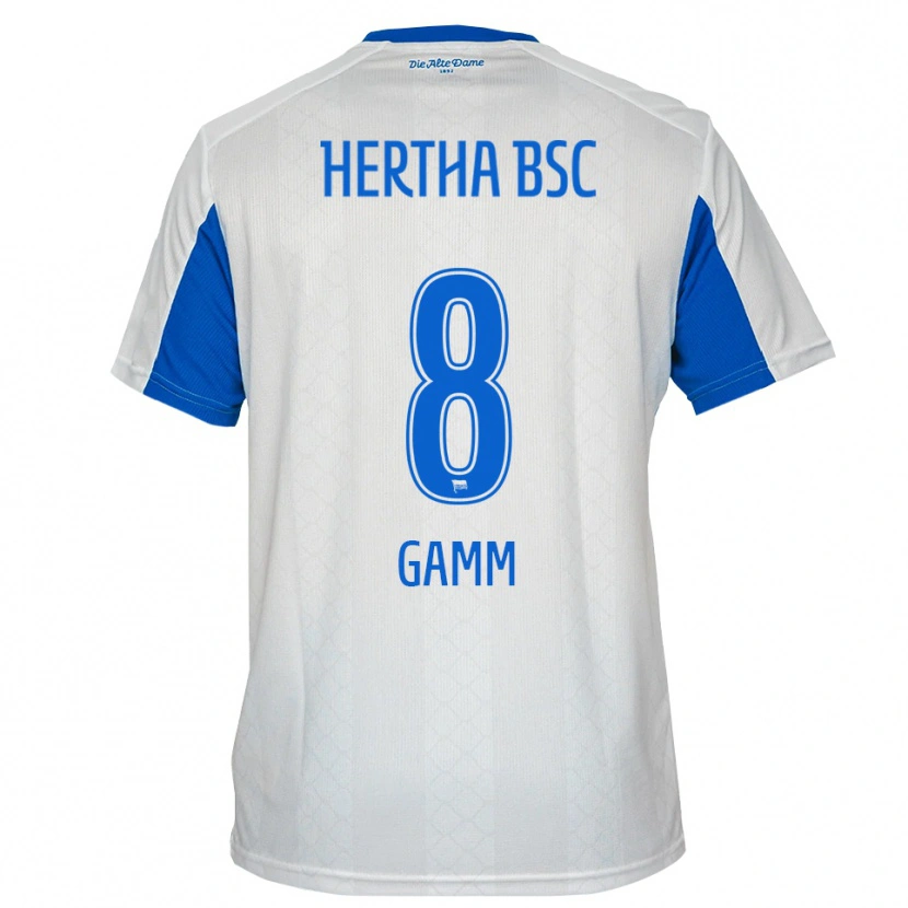 DanxenレディースGiorgio Gamm#8白 青アウェイシャツ2025/26ジャージーユニフォーム