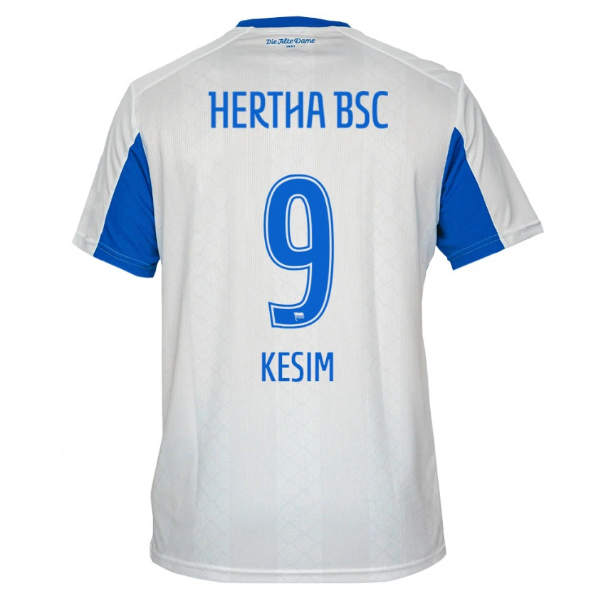 DanxenレディースTimur Kesim#9白 青アウェイシャツ2025/26ジャージーユニフォーム