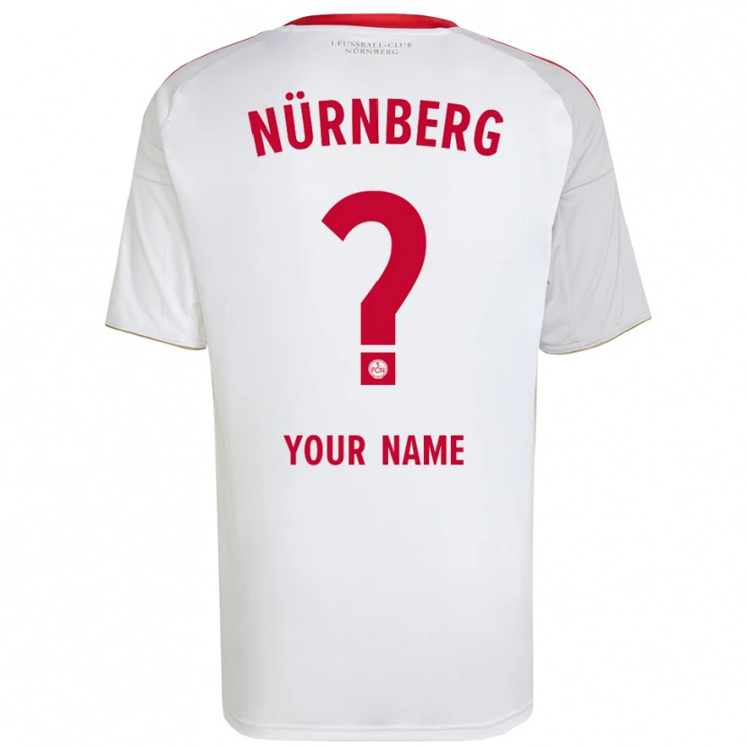 Danxenレディースあなたの名前#0白 赤アウェイシャツ2025/26ジャージーユニフォーム