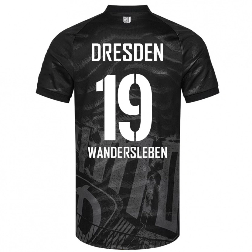 DanxenレディースArian-Rayan Wandersleben#19黒 灰色アウェイシャツ2025/26ジャージーユニフォーム