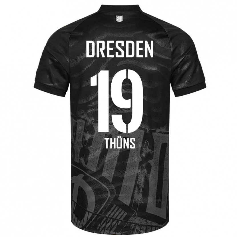 DanxenレディースLouis Thüns#19黒 灰色アウェイシャツ2025/26ジャージーユニフォーム