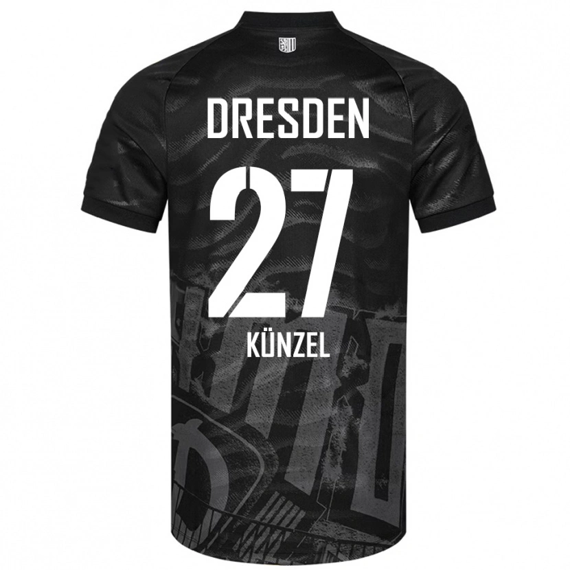 DanxenレディースNico Künzel#27黒 灰色アウェイシャツ2025/26ジャージーユニフォーム