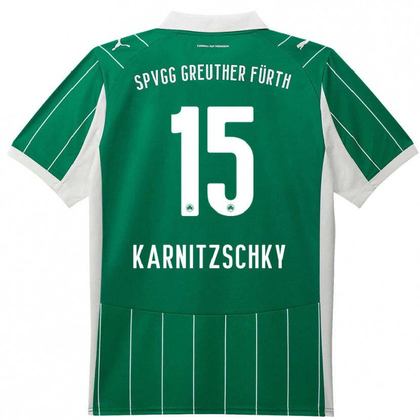 DanxenレディースNick Karnitzschky#15緑 白アウェイシャツ2025/26ジャージーユニフォーム