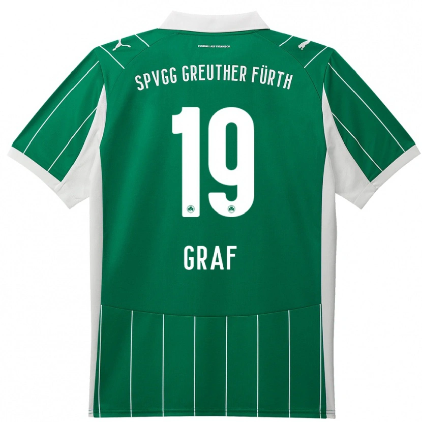 DanxenレディースFabian Graf#19緑 白アウェイシャツ2025/26ジャージーユニフォーム