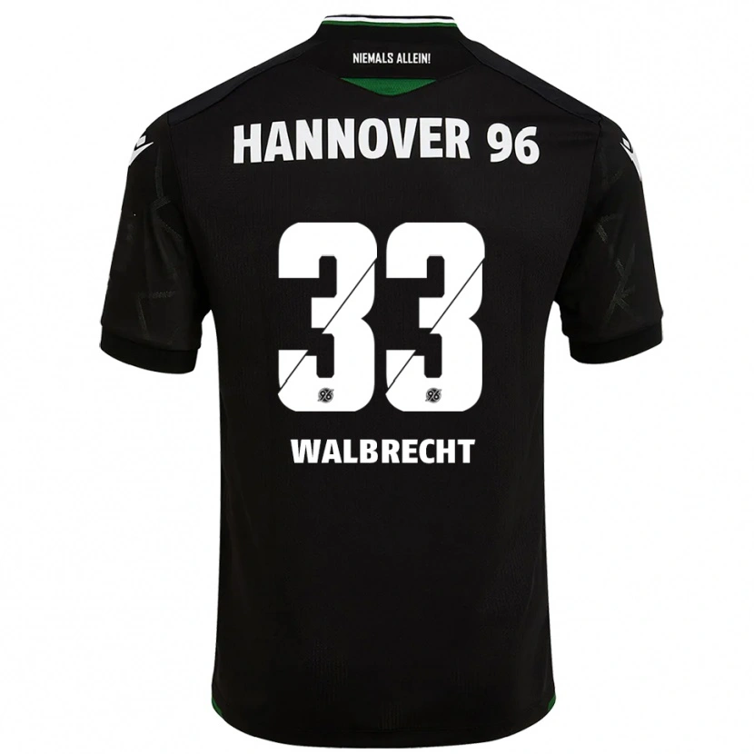 DanxenレディースTim Walbrecht#33黒 緑アウェイシャツ2025/26ジャージーユニフォーム