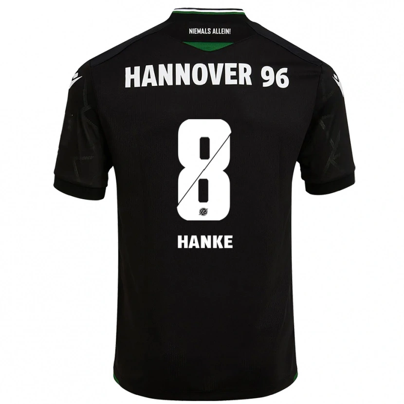 DanxenレディースAnton Hanke#8黒 緑アウェイシャツ2025/26ジャージーユニフォーム