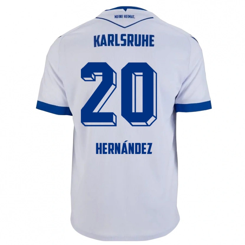 DanxenレディースMarco Hernández#20白 青アウェイシャツ2025/26ジャージーユニフォーム