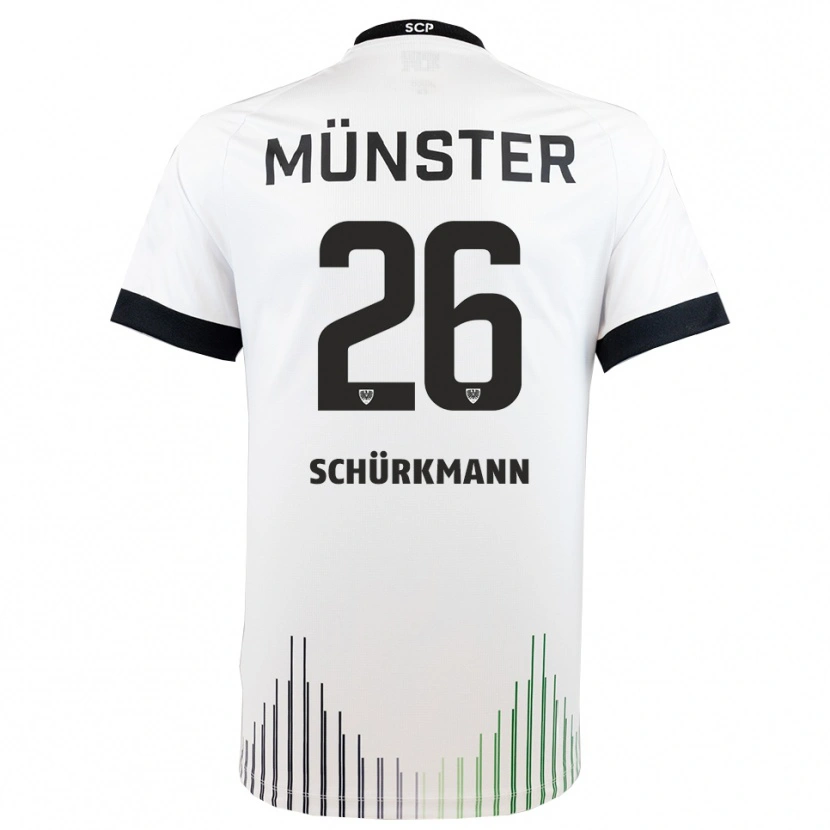 DanxenレディースChristopher Schürkmann#26白 黒アウェイシャツ2025/26ジャージーユニフォーム