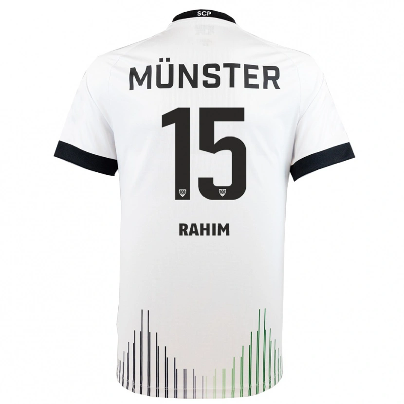 DanxenレディースDavid Rahim#15白 黒アウェイシャツ2025/26ジャージーユニフォーム