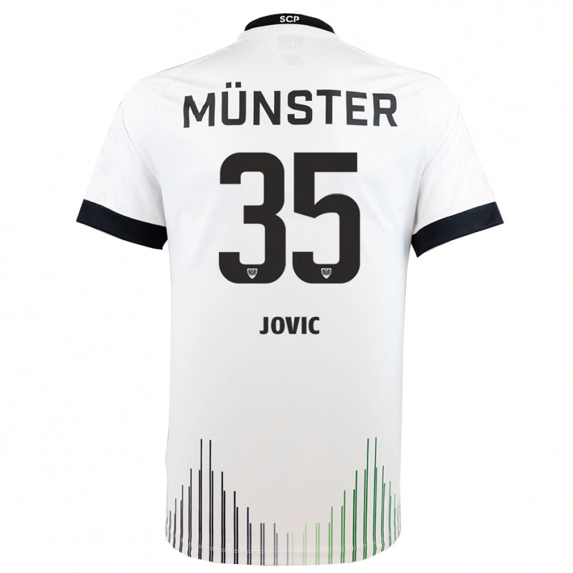 DanxenレディースJovan Jovic#35白 黒アウェイシャツ2025/26ジャージーユニフォーム