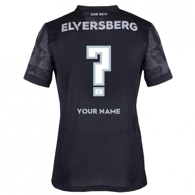Danxenレディースあなたの名前#0黒 灰色アウェイシャツ2025/26ジャージーユニフォーム