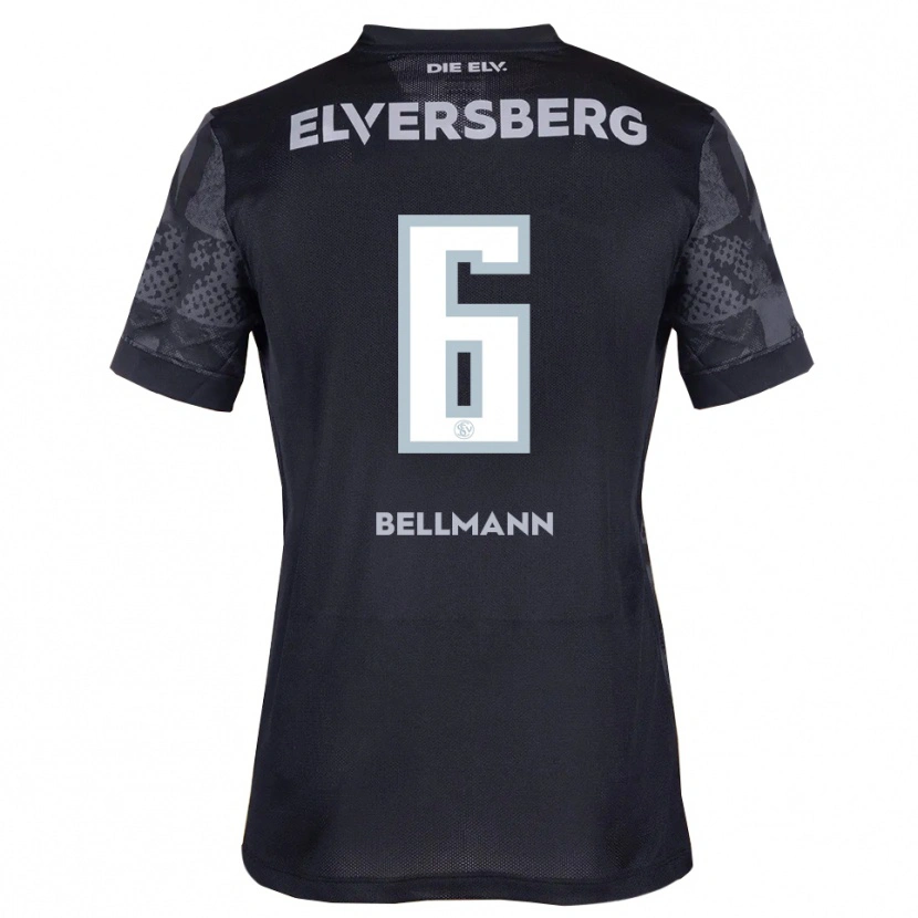 DanxenレディースNiklas Bellmann#6黒 灰色アウェイシャツ2025/26ジャージーユニフォーム