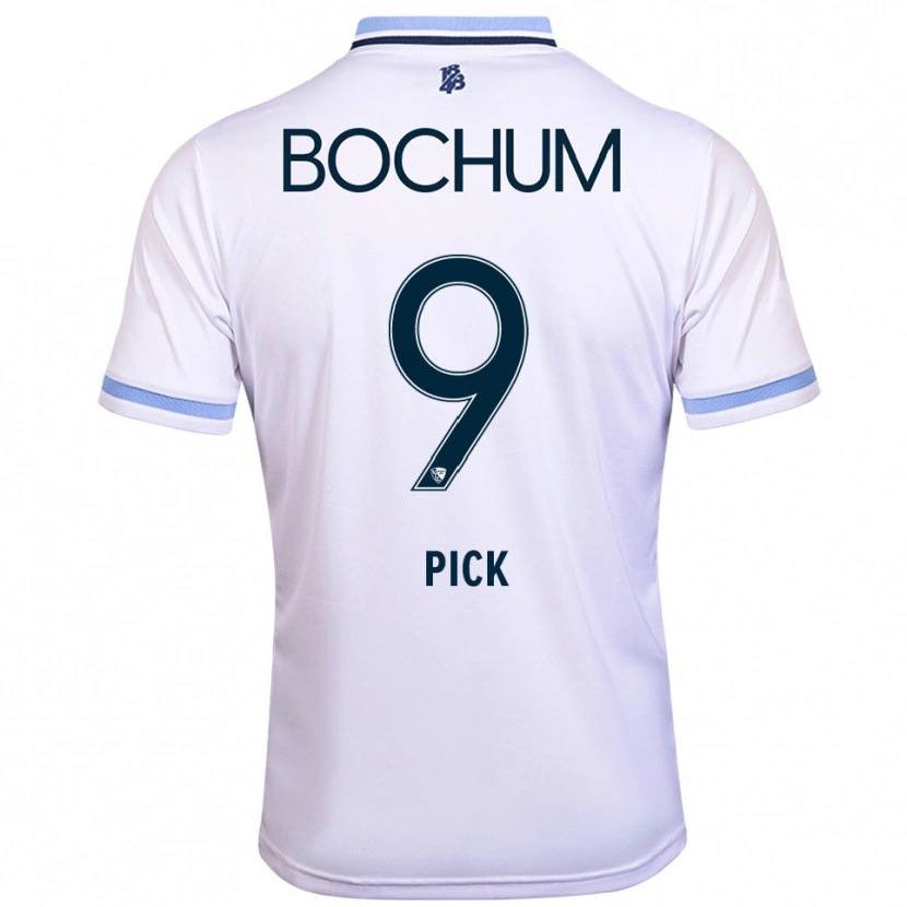 Danxenレディースルイス・ラファエル・ピック#9白 水色アウェイシャツ2025/26ジャージーユニフォーム