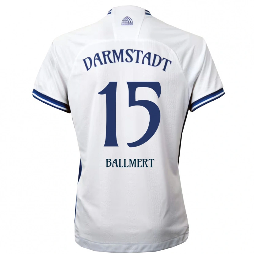 DanxenレディースMarkus Ballmert#15白 青アウェイシャツ2025/26ジャージーユニフォーム