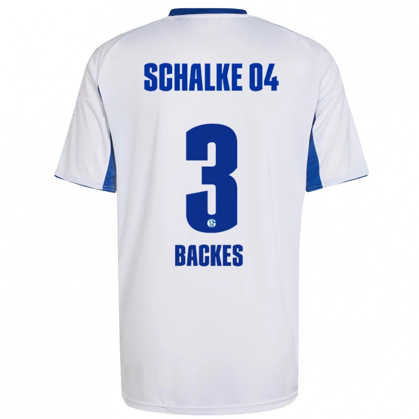 DanxenレディースDiego Backes-Klimek#3白 青アウェイシャツ2025/26ジャージーユニフォーム