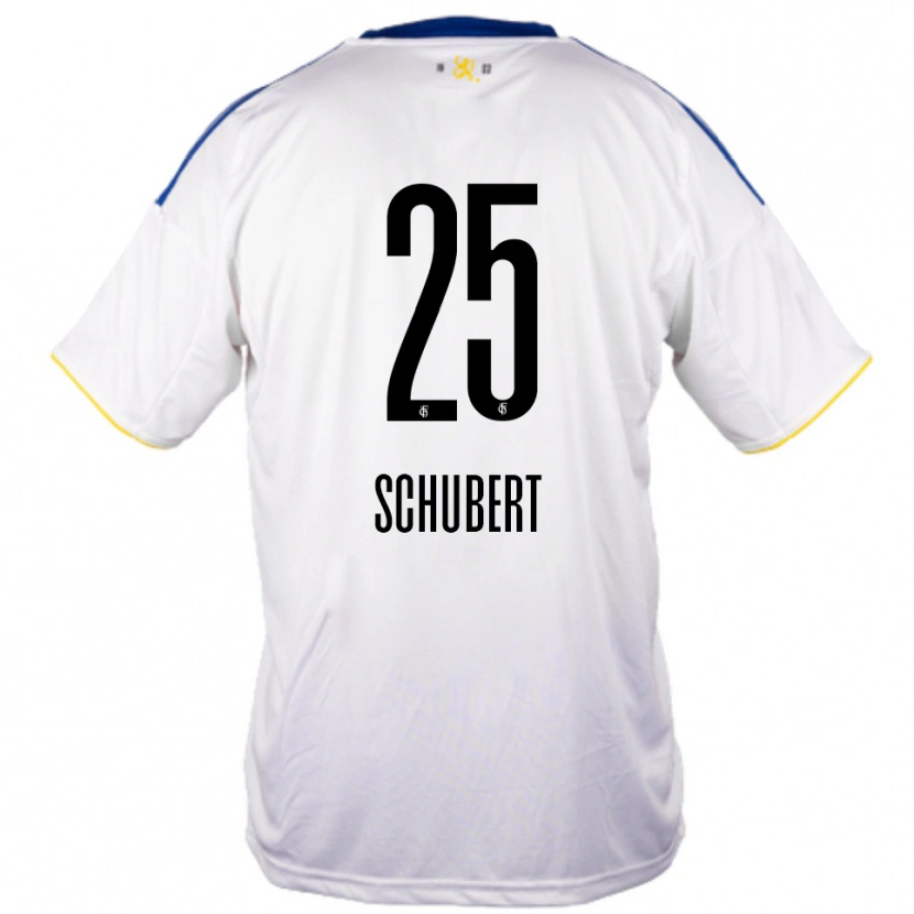 DanxenレディースLeonardo Schubert#25白 青 黄アウェイシャツ2025/26ジャージーユニフォーム