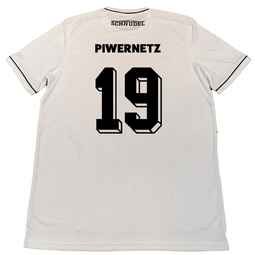 DanxenレディースNils Piwernetz#19白 黒アウェイシャツ2025/26ジャージーユニフォーム