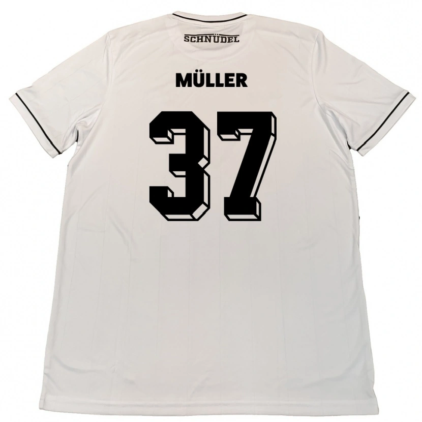 DanxenレディースSebastian Müller#37白 黒アウェイシャツ2025/26ジャージーユニフォーム
