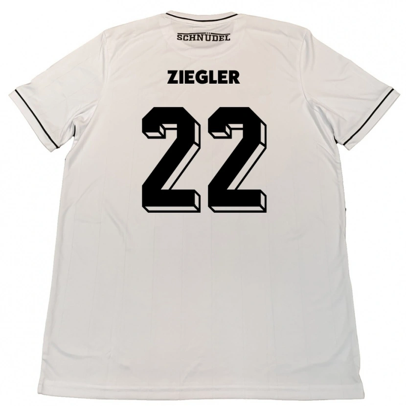 DanxenレディースKevin Ziegler#22白 黒アウェイシャツ2025/26ジャージーユニフォーム