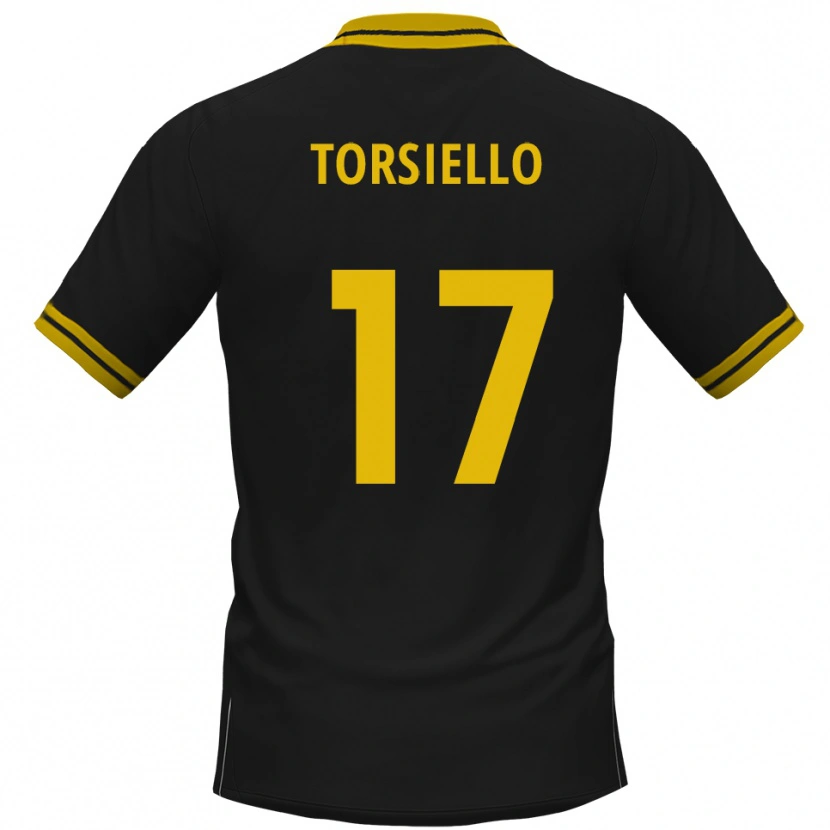 DanxenレディースFabio Torsiello#17黒 黄アウェイシャツ2025/26ジャージーユニフォーム
