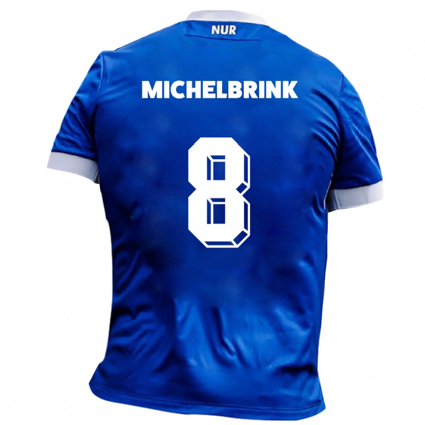 DanxenレディースLukas Michelbrink#8青 白アウェイシャツ2025/26ジャージーユニフォーム