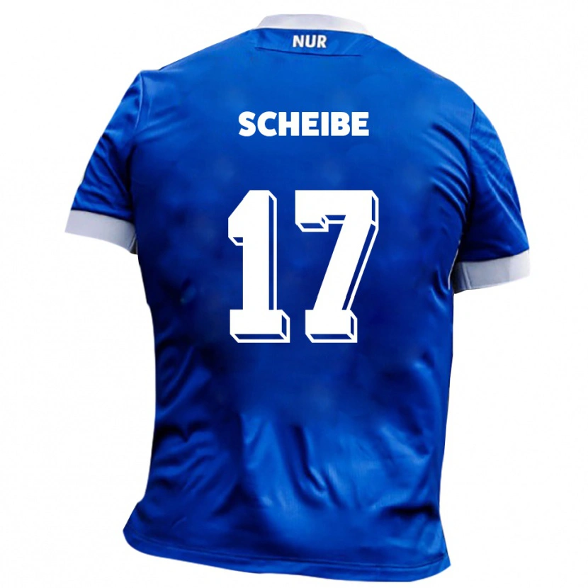 DanxenレディースNiklas Scheibe#17青 白アウェイシャツ2025/26ジャージーユニフォーム