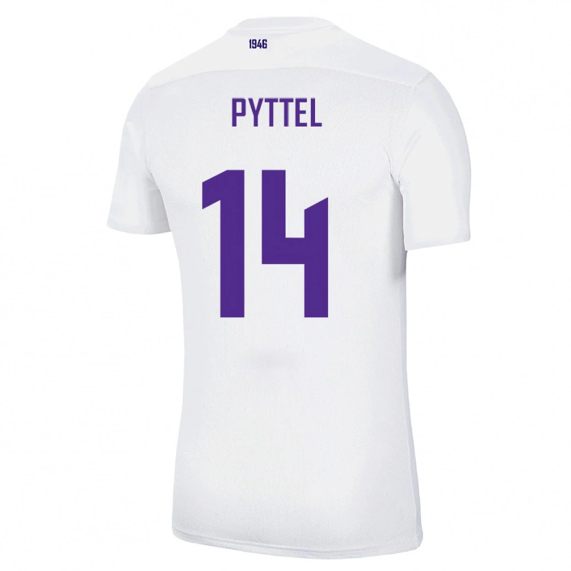 DanxenレディースHenrik Pyttel#14白 緑アウェイシャツ2025/26ジャージーユニフォーム