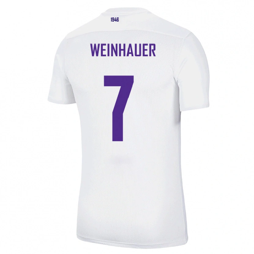 DanxenレディースErik Weinhauer#7白 緑アウェイシャツ2025/26ジャージーユニフォーム